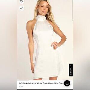 NWT satin halter dress